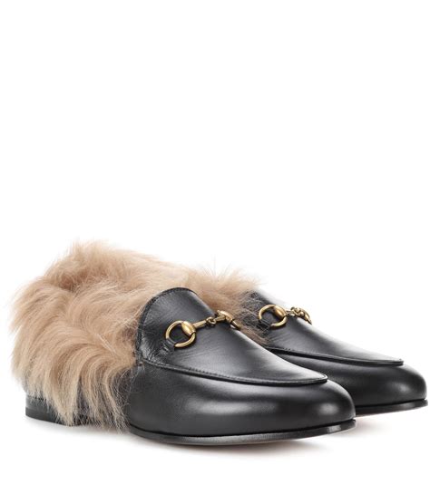 Gucci fur loafer